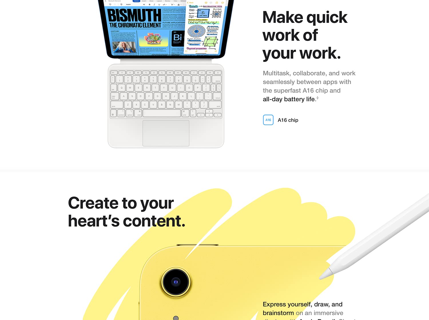 iPad with Magic Keyboard Folio and Apple Pencil